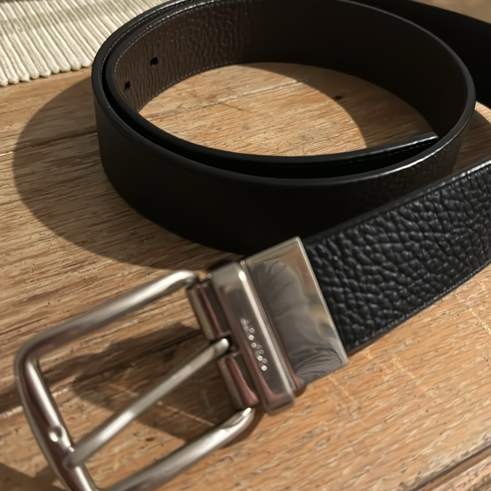 Coach belt reversible blk/brown